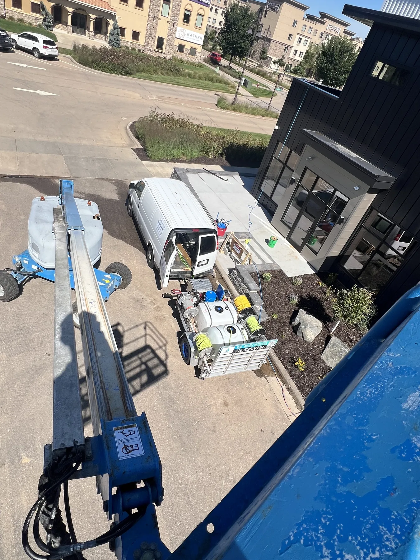 Majestic Shine commercial washing work for a Wisconsin business property