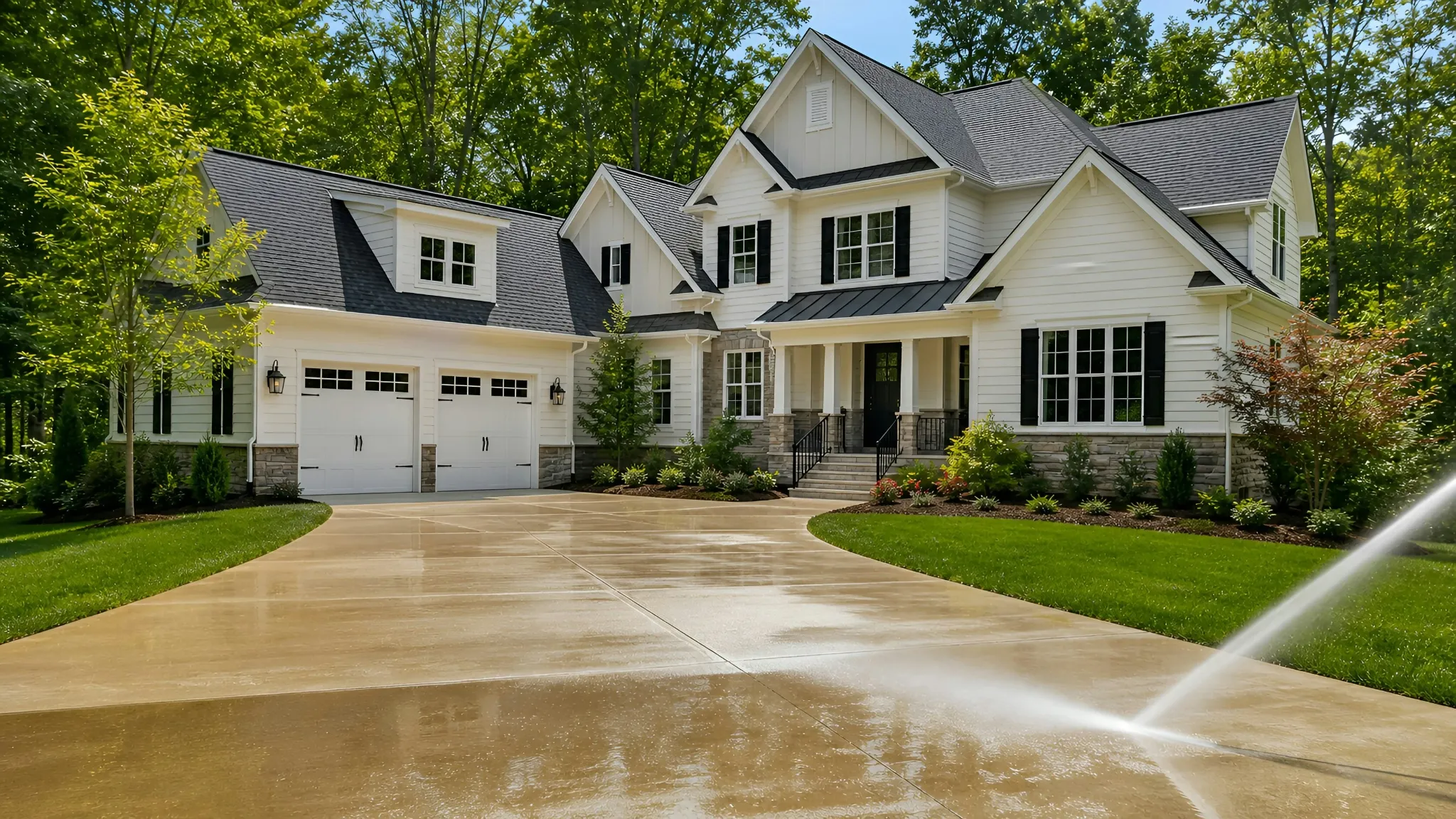 Majestic Shine house pressure washing in Eau Claire, Wisconsin