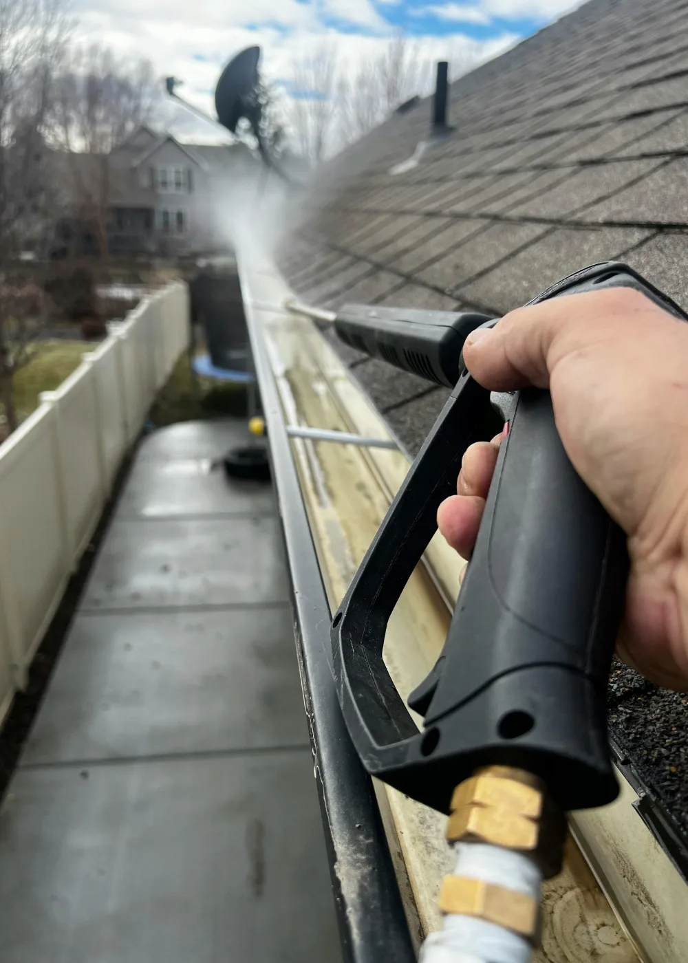 Professional roof washing and restoration service in Wisconsin